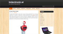 Desktop Screenshot of irelectronic.si
